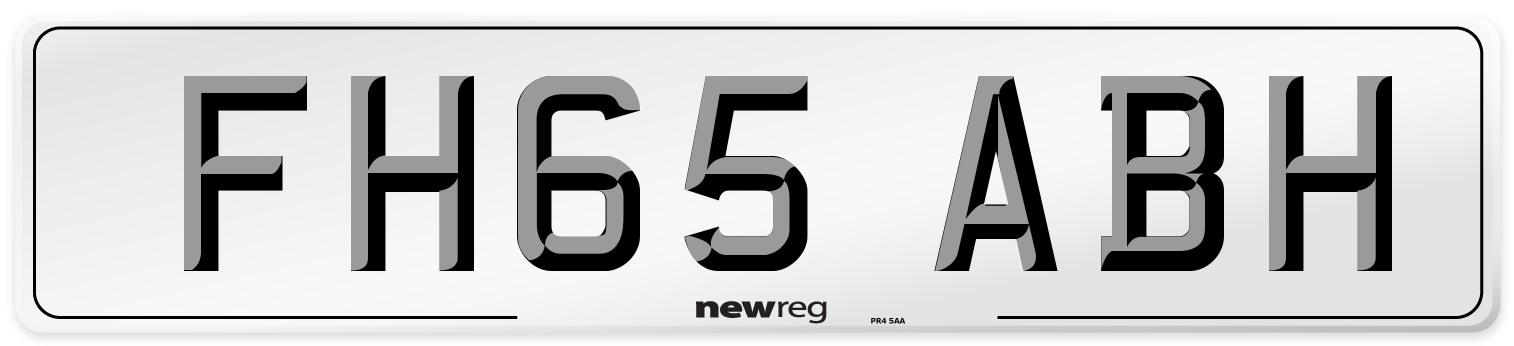 FH65 ABH Number Plate from New Reg